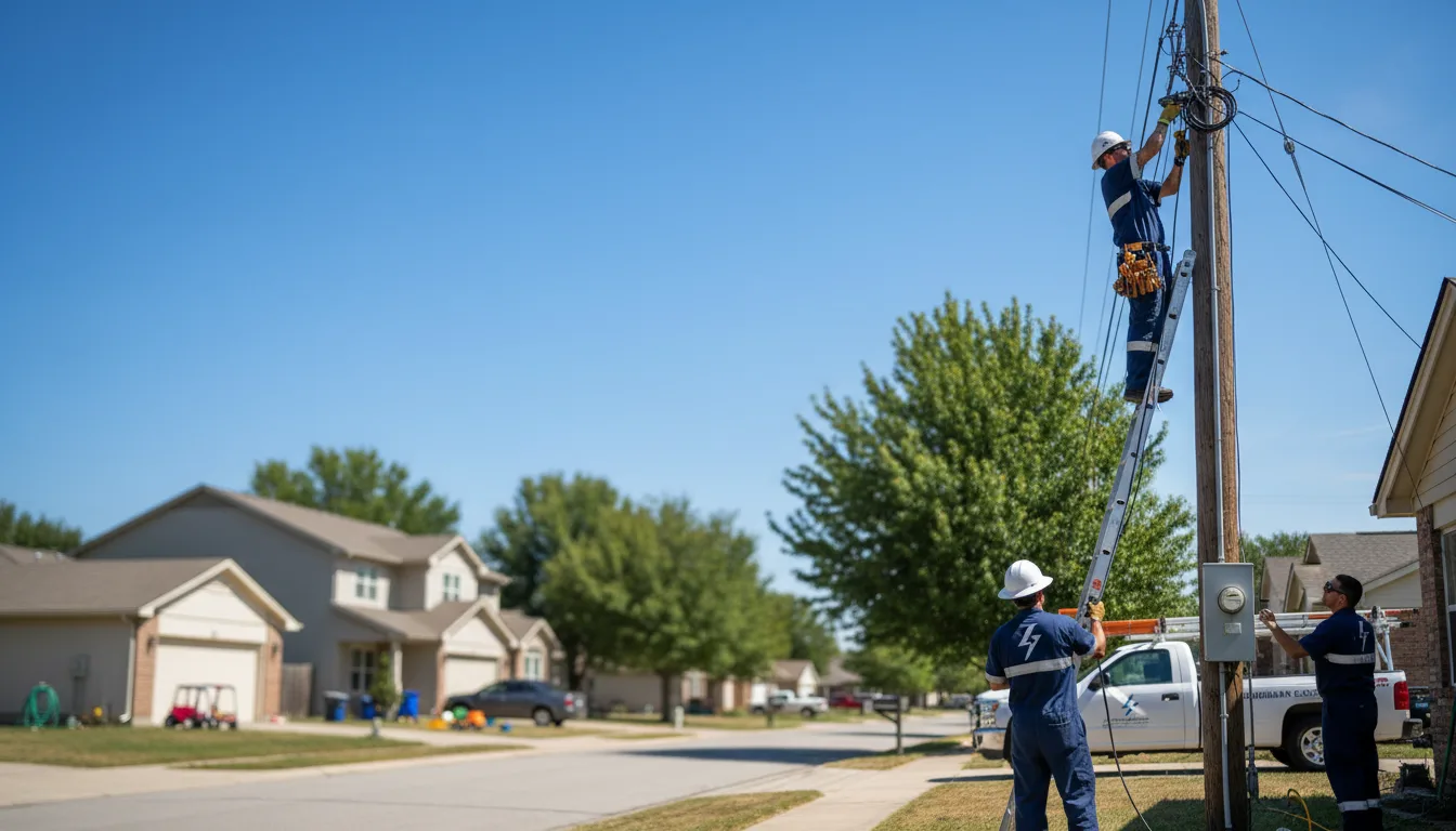 Residential electrician providing installation services in Scaly Mountain, NC